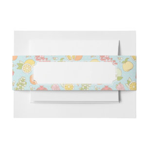 Cintas Para Invitaciones Modelo con las frutas y las bayas