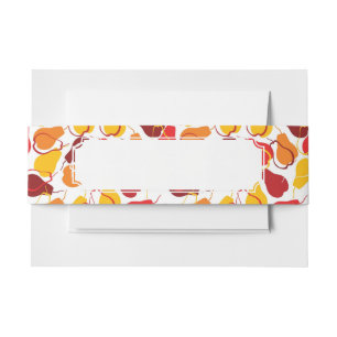Cintas Para Invitaciones Modelo con las peras