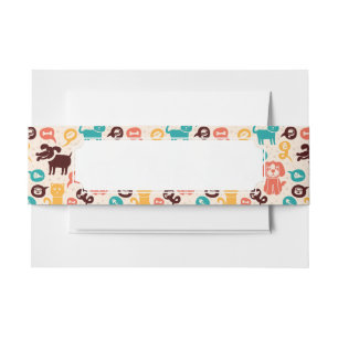 Cintas Para Invitaciones Modelo con los gatos y los perros divertidos