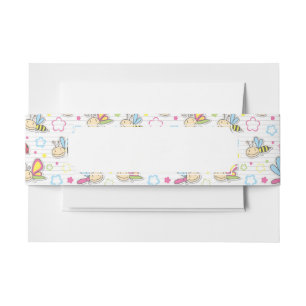 Cintas Para Invitaciones modelo con los insectos