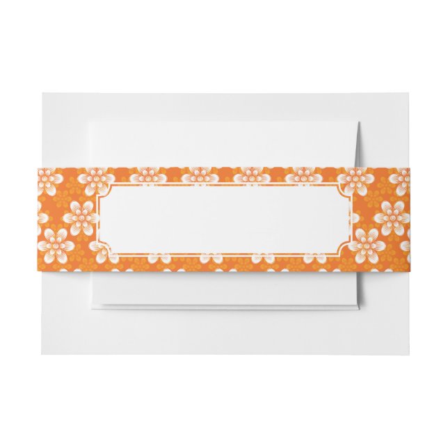 Cintas Para Invitaciones Modelo de flores (Anverso Ejemplo)