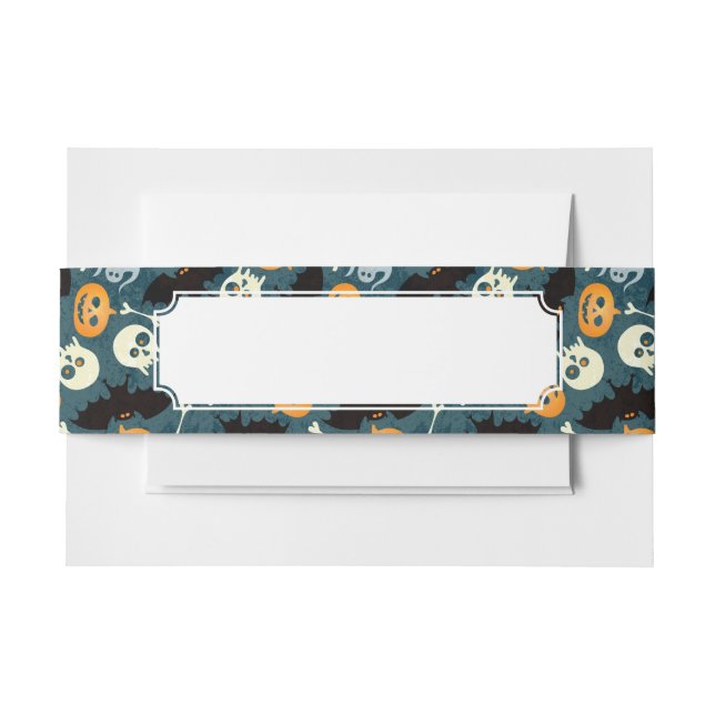 Cintas Para Invitaciones Modelo de Halloween (Anverso Ejemplo)