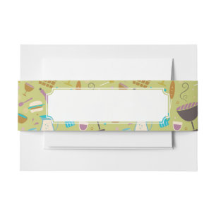 Cintas Para Invitaciones Modelo de la barbacoa