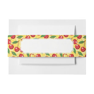 Cintas Para Invitaciones Modelo de la cereza