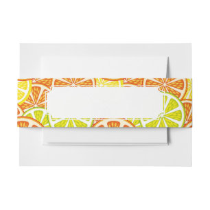 Cintas Para Invitaciones Modelo de la fruta cítrica
