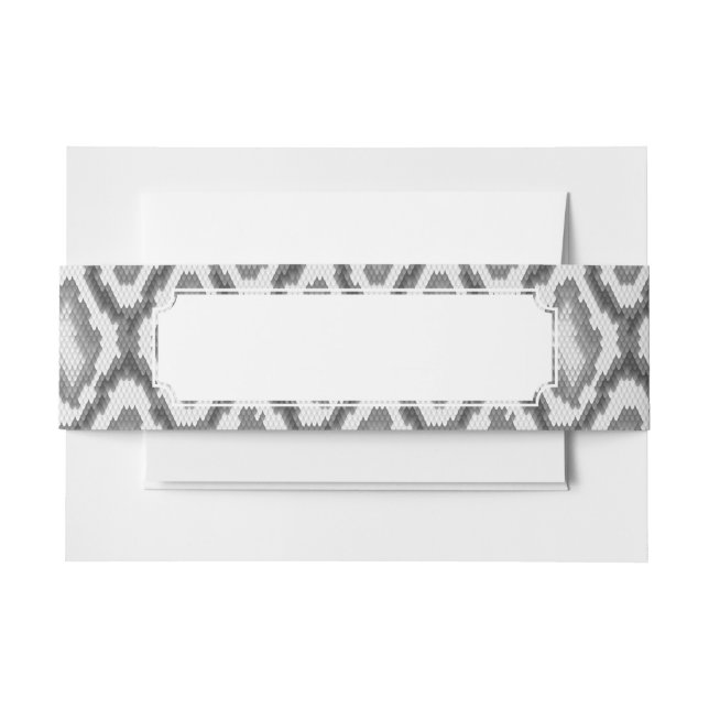 Cintas Para Invitaciones Modelo de la piel de serpiente del pitón (Anverso Ejemplo)