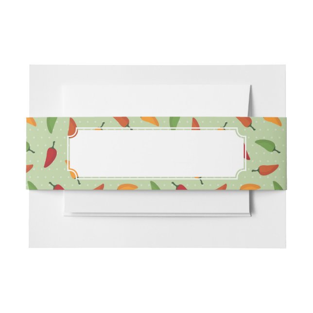 Cintas Para Invitaciones Modelo de la pimienta de chiles (Anverso Ejemplo)