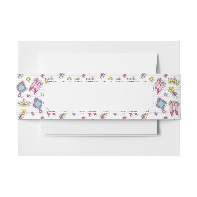 Cintas Para Invitaciones modelo de la princesa de la mariposa (Anverso Ejemplo)