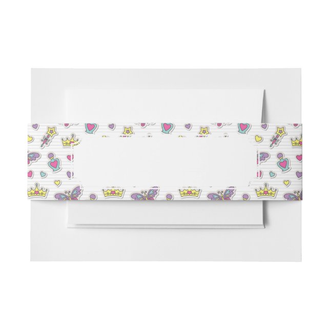 Cintas Para Invitaciones modelo de la princesa del ballet (Anverso Ejemplo)