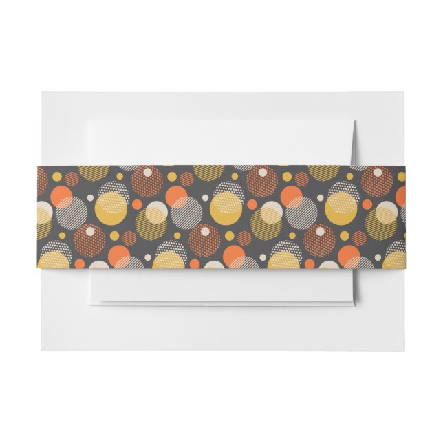 Cintas Para Invitaciones Modelo de la raya del lunar (Anverso Ejemplo)