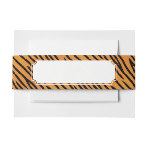 Cintas Para Invitaciones Modelo de la raya del tigre