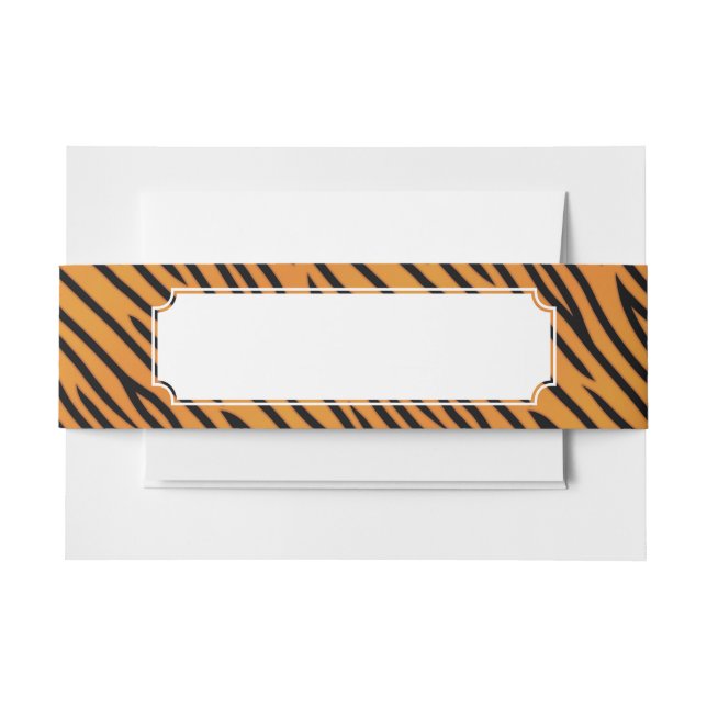 Cintas Para Invitaciones Modelo de la raya del tigre (Anverso Ejemplo)