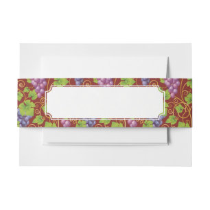 Cintas Para Invitaciones Modelo de la uva