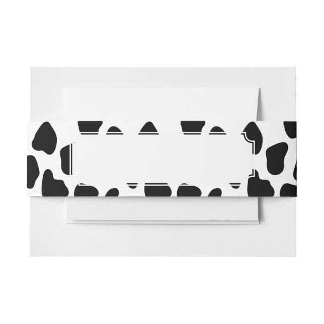 Cintas Para Invitaciones Modelo de la vaca (Anverso Ejemplo)