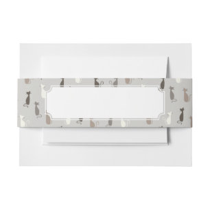 Cintas Para Invitaciones Modelo de los gatos