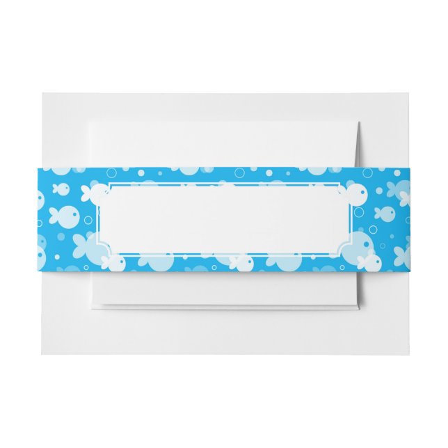 Cintas Para Invitaciones modelo de los pescados (Anverso Ejemplo)