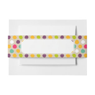 Cintas Para Invitaciones Modelo de lunar a mano