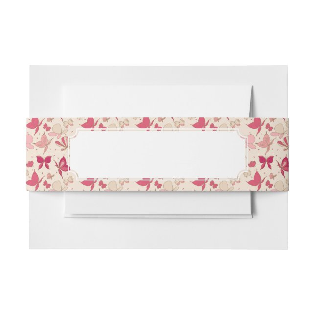 Cintas Para Invitaciones modelo de mariposa 3 (Anverso Ejemplo)