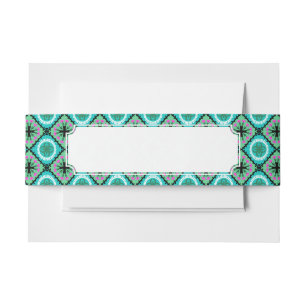 Cintas Para Invitaciones Modelo de Suzani con adornos del Uzbek y del