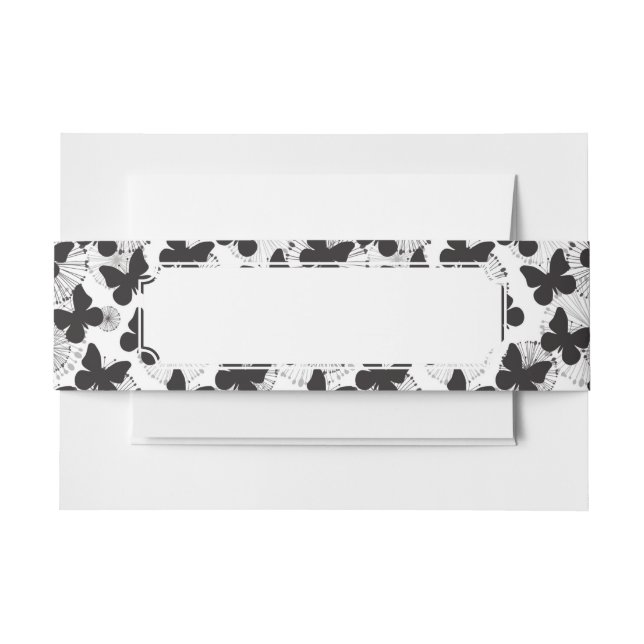 Cintas Para Invitaciones modelo de una mariposa (Anverso Ejemplo)