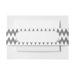 Cintas Para Invitaciones Modelo de zigzag geométrico
