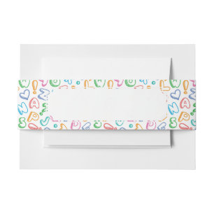 Cintas Para Invitaciones modelo del alfabeto