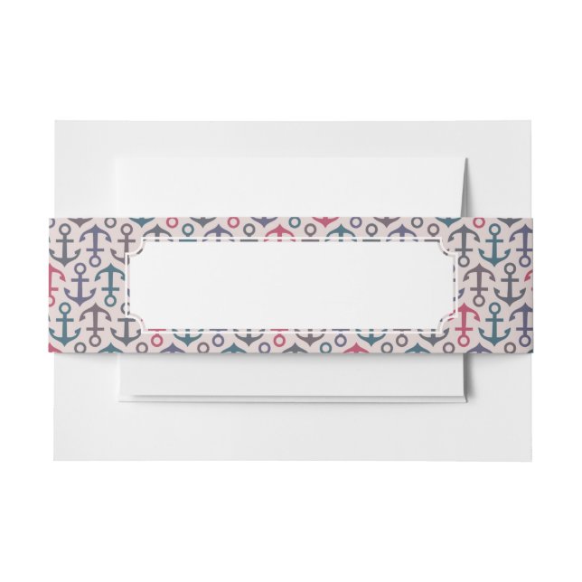 Cintas Para Invitaciones Modelo del ancla (Anverso Ejemplo)