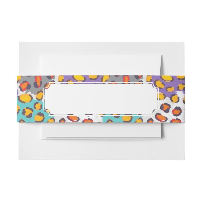 Cintas Para Invitaciones Modelo del animal de la fauna (Anverso Ejemplo)