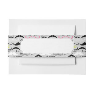 Cintas Para Invitaciones Modelo del bigote, estilo retro