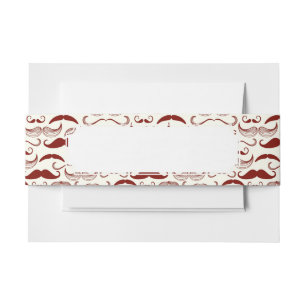 Cintas Para Invitaciones Modelo del bigote, estilo retro 3