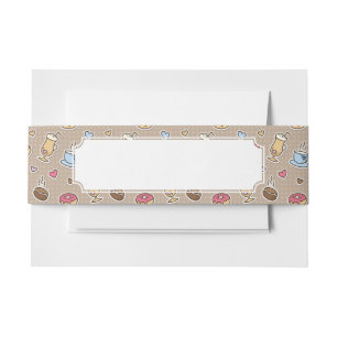 Cintas Para Invitaciones Modelo del café