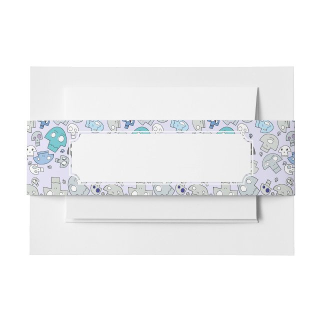 Cintas Para Invitaciones Modelo del cráneo (Anverso Ejemplo)