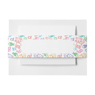 Cintas Para Invitaciones modelo del gato