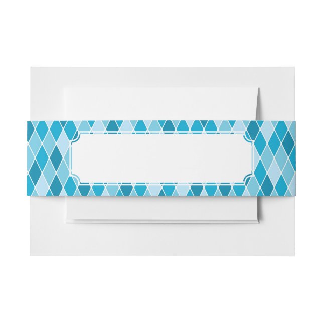 Cintas Para Invitaciones Modelo del invierno del Harlequin (Anverso Ejemplo)