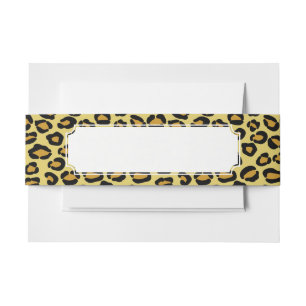 Cintas Para Invitaciones Modelo del leopardo
