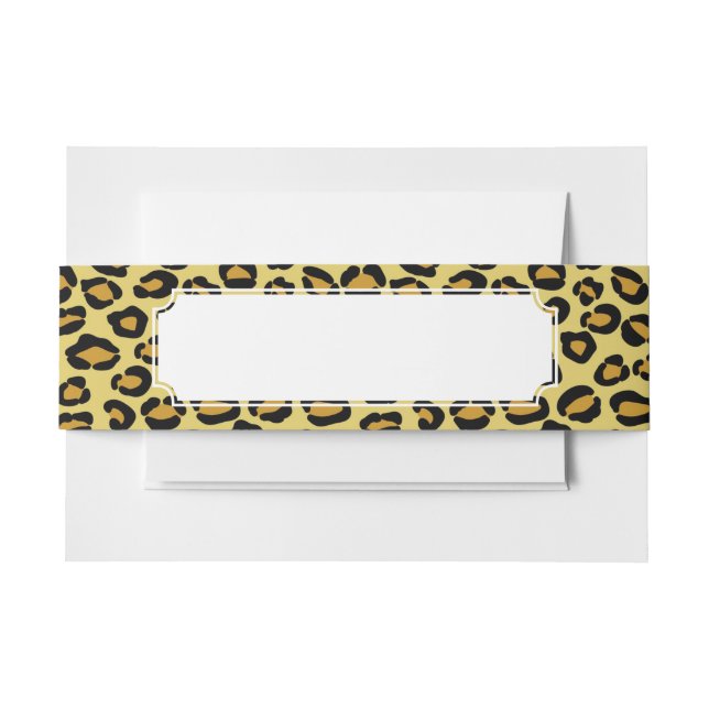 Cintas Para Invitaciones Modelo del leopardo (Anverso Ejemplo)
