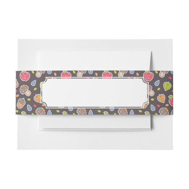 Cintas Para Invitaciones modelo del otoño (Anverso Ejemplo)