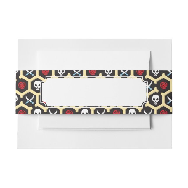 Cintas Para Invitaciones Modelo del tema del bandido (Anverso Ejemplo)