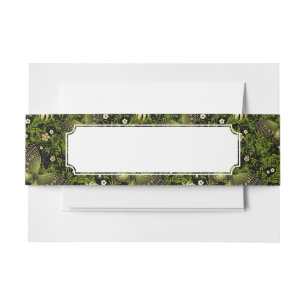 Cintas Para Invitaciones Modelo del Verde-oro de la primavera