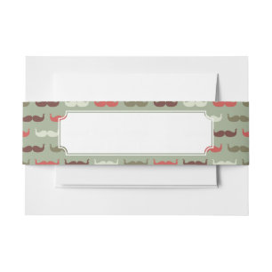 Cintas Para Invitaciones Modelo del vintage con el bigote