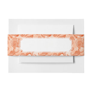 Cintas Para Invitaciones Modelo dibujado mano del mar