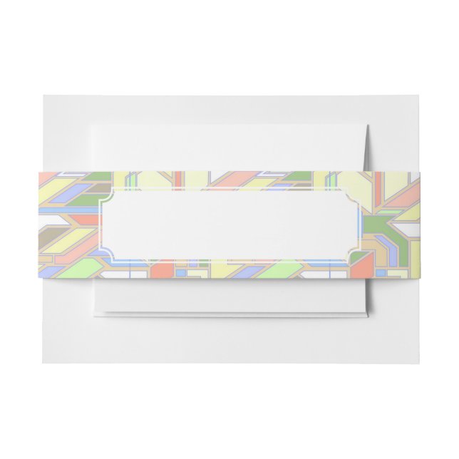 Cintas Para Invitaciones Modelo geométrico 3 (Anverso Ejemplo)