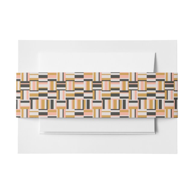 Cintas Para Invitaciones Modelo geométrico de la forma (Anverso Ejemplo)
