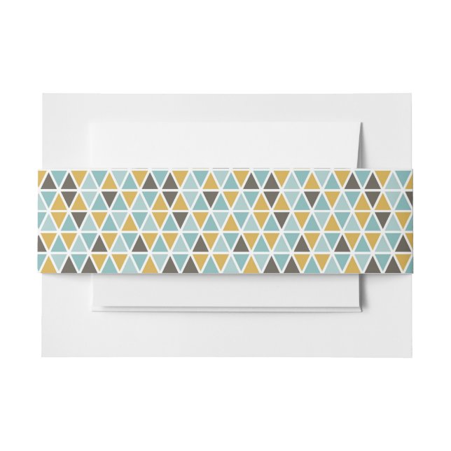 Cintas Para Invitaciones Modelo geométrico del triángulo (Anverso Ejemplo)