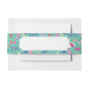 Cintas Para Invitaciones Modelo hermoso con los elementos del verano