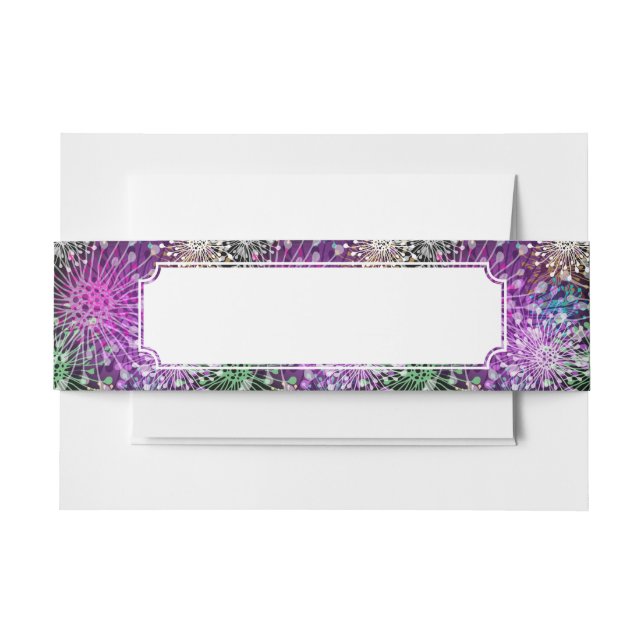 Cintas Para Invitaciones Modelo manchado vivo (Anverso Ejemplo)