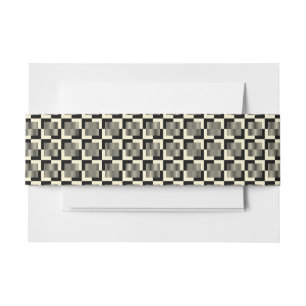 Cintas Para Invitaciones Modelo negro y del moreno retro