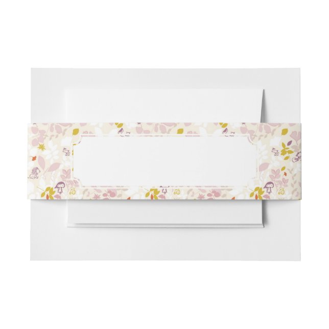 Cintas Para Invitaciones modelo que exhibe animales caprichosos (Anverso Ejemplo)