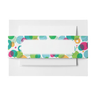 Cintas Para Invitaciones Modelo redondo de los niños de las burbujas