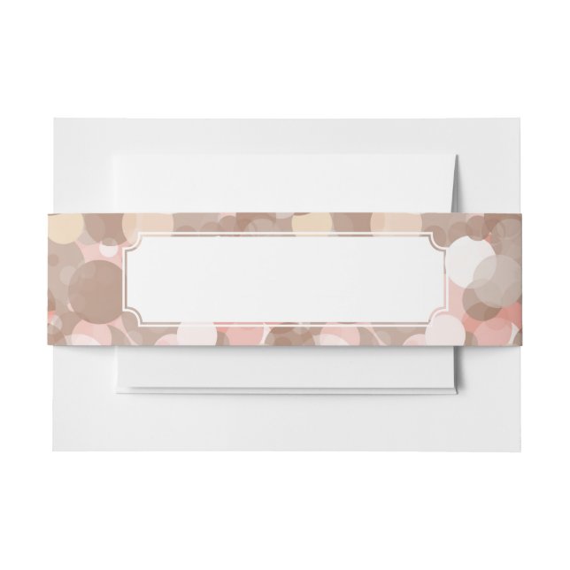 Cintas Para Invitaciones Modelo simple - círculos (Anverso Ejemplo)